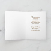 Carte Félicitations au Petit-Fils Servant d'Autel Étoile (Intérieur)