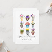 Carte Félicitations au propriétaire immobilier (Devant/Arrière en situation)