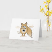 Carte Félicitations au succès de la dépendance. Humour (Fleur jaune)