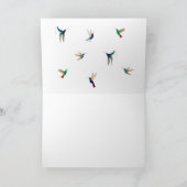 Carte Félicitations aux colibris (Intérieur)