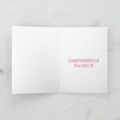 Carte Félicitations aux danseurs qui brillent (Intérieur)