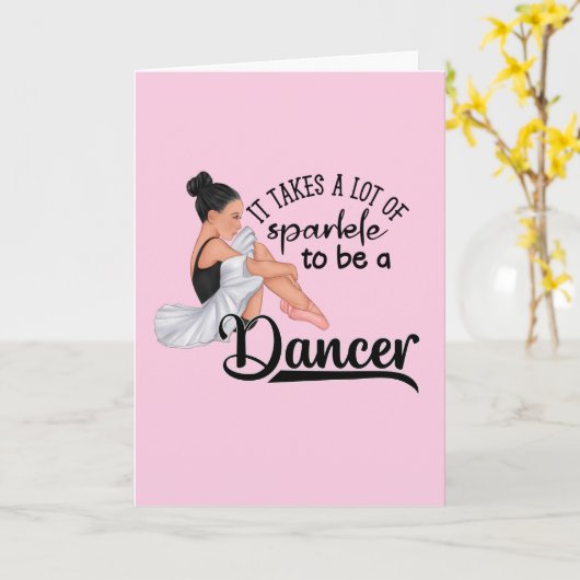 Carte Félicitations aux danseurs qui brillent (Fleur jaune)