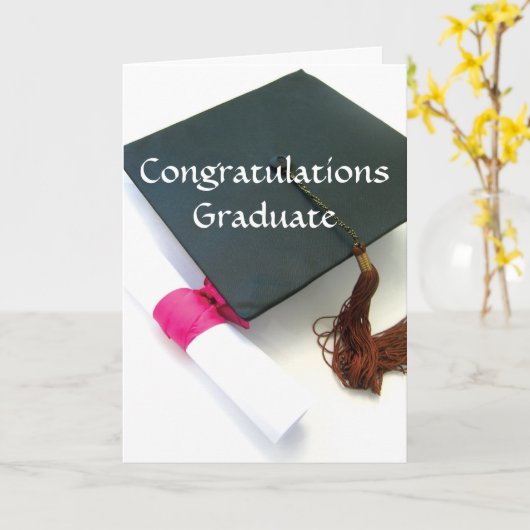 Carte Félicitations aux diplômés (Fleur jaune)