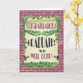 Carte Félicitations aux diplômés (Fleur jaune)