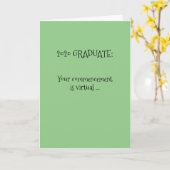Carte Félicitations aux diplômés de 2020 (Fleur jaune)