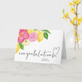 Carte Félicitations aux diplômés de l'école (Fleur jaune)