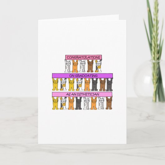 Carte Félicitations aux diplômés d'Esthétique (Devant)