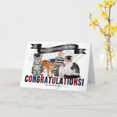 Carte Félicitations aux diplômés du RVT de la technologi (Fleur jaune)