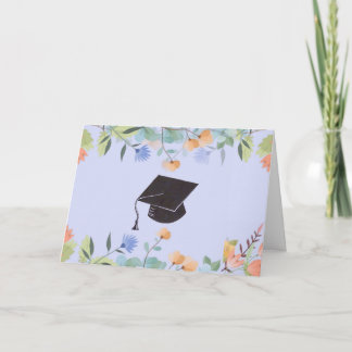 Carte Félicitations aux diplômés floraux