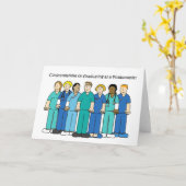 Carte Félicitations aux doctorants phlébotomistes (Fleur jaune)