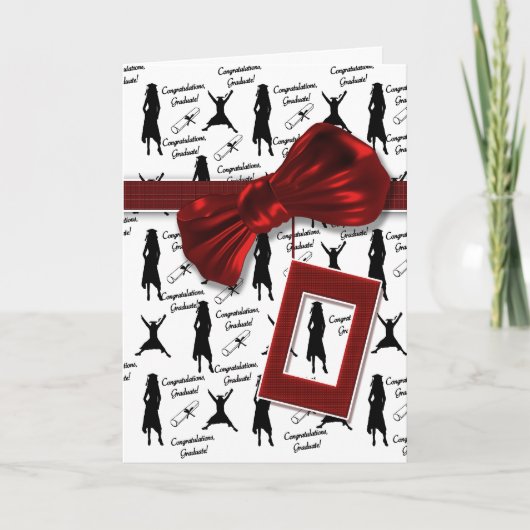 Carte Félicitations aux femmes pour leurs diplômes (Devant)
