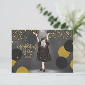 Carte Félicitations aux filles diplômées (Debout devant)