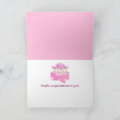 Carte Félicitations aux filles jumelles (Intérieur)