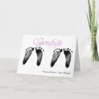 Félicitations aux filles jumelles attendues