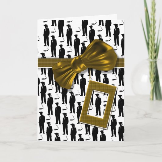 Carte Félicitations aux hommes pour leur diplôme (Devant)