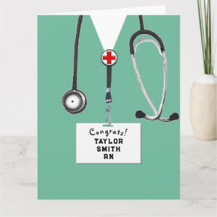 Carte Félicitations aux infirmières diplômées