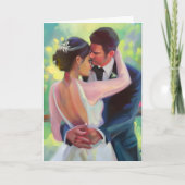 Carte Félicitations aux jeunes mariés | Couple Dancing (Devant)