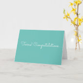 Carte Félicitations aux jumeaux (Fleur jaune)