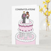 Carte Félicitations aux Mariages de couple multilingue (Fleur jaune)