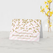 Carte Félicitations aux Mariages de la petite-fille et d (Fleur jaune)