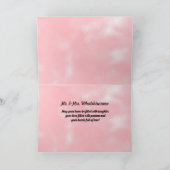 Carte Félicitations aux Mariages de mariée et de chambre (Intérieur)