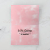 Carte Félicitations aux Mariages de mariée et de chambre (Intérieur)