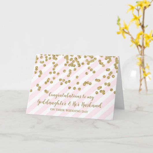 Carte Félicitations aux Mariages Godgirl & Husband (Fleur jaune)