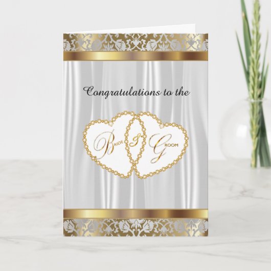 Carte Félicitations aux mariés - Mariage (Devant)
