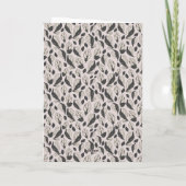 Carte Félicitations aux Motifs de la feuille pour la 2e  (Dos)