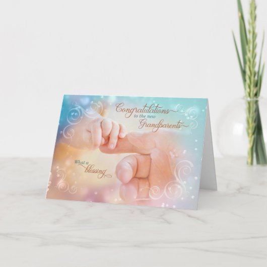 Carte Félicitations aux nouveaux grands-parents Bénédict (Devant)