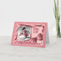 Félicitations aux nouveaux parents Pois roses