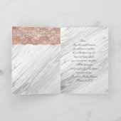 Carte Félicitations aux parents de la mariée Rose Gold (Intérieur)