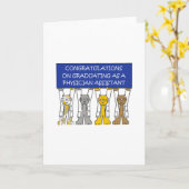 Carte Félicitations auxiliaires d'obtention du diplôme (Fleur jaune)