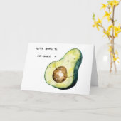 Carte Félicitations Avobaby Food Pun (Fleur jaune)