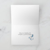 Carte Félicitations Baby Boy avec Teddy Bear (Intérieur)