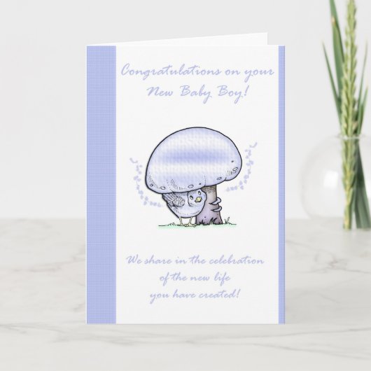 Carte Félicitations Baby Boy Card, Nouveau bébé (Devant)