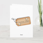 Carte Félicitations Baby Card (Dos)