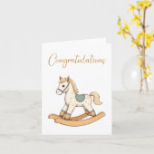 Carte Félicitations Baby Card (Fleur jaune)