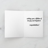 Carte félicitations bannière florale (Intérieur)