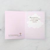 Carte Félicitations Baptême De Fille, Arche Noahs (Intérieur)