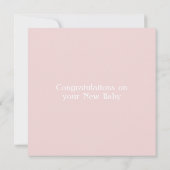 CARTE FÉLICITATIONS : BATEAU AVEC ÉLÉPHANT ET BÉBÉ (Dos)