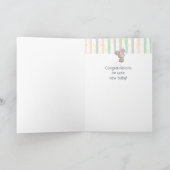 Carte Félicitations Bébé Amusant Mouris Souris Animal Pe (Intérieur)