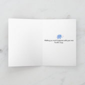 Carte Félicitations bébé éléphant (Intérieur)