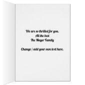 Carte Félicitations Bébé, Unisex, Nouveau Arrivée (Intérieur (Droit))