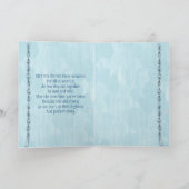 Carte Félicitations bleues de mariage (Intérieur)