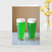 Carte Félicitations Boisson Verte (Fleur jaune)