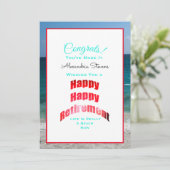 Carte Félicitations Bonne Retraite du personnel du burea (Debout devant)