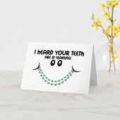 Carte Félicitations Braces Dents en formation Sourire (Fleur jaune)