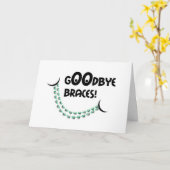 Carte Félicitations Braces Off - Adieu Braces Smile (Fleur jaune)