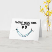 Carte Félicitations Braces Off - Dents Brace Graduée (Fleur jaune)